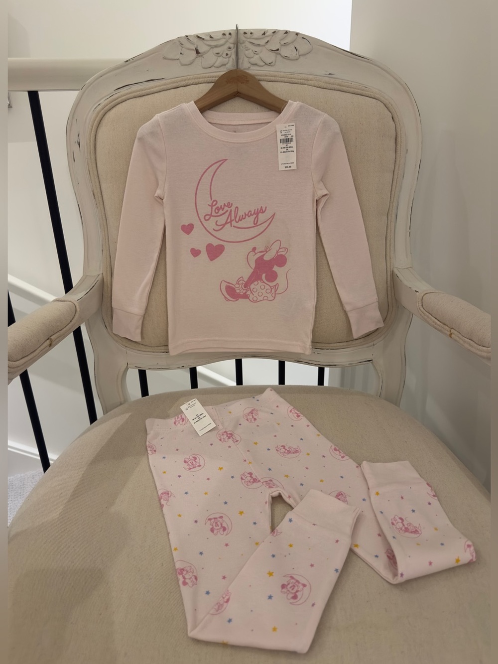 💗 3T Disney Minnie Mouse 100% Cotton Snug-Fit Graphic Pajama Set NWT